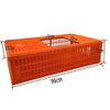 Live Chicken Transport Cage Poultry Turnover Box Plastic Foldable Transport Crate for Duck Chicken Pigeon LM-89