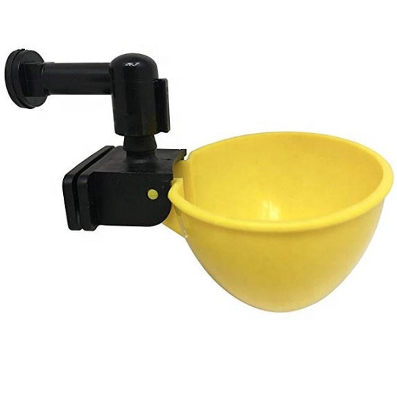 Hot Sale Chicken Drinker Cup Farm Equipment Water Bowl Yellow Poultry Waterer for Pigeon Bird Chicken Quail LM-38