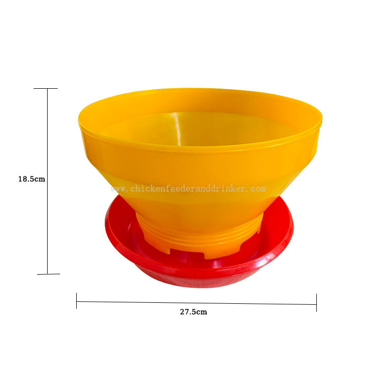 Automatic Turbo Chick Feeder 6kg Baby Chicken Feeders Plastic Poultry Feeding Bucket Chicken Coop LM-109