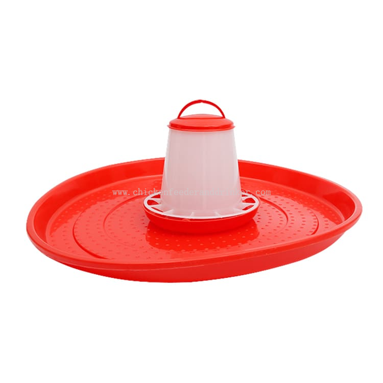 Baby Chicken Feeder Trays Poultry Farm PP Plastic Broiler Feeder Pan Round Chick Food Pan Feeding Plate LM-81