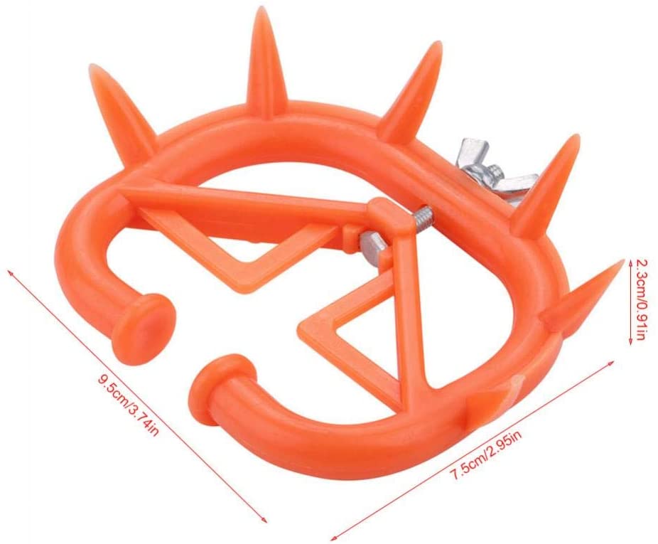 Cow Nose Ring Farm Livestock Animal Weaner Red Plastic Weaning Tool for Calf Cattle Prevent Sucking