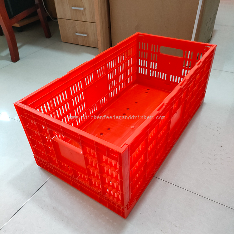 Live Chicken Transport Cage Chick Turnover Box Poultry Plastic Transport Crate for Duck Chicken Pigeon LMC-05