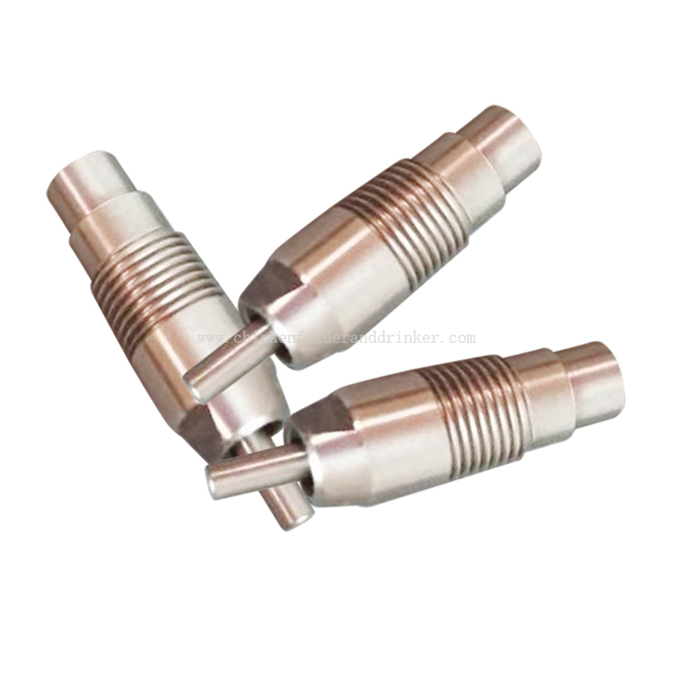 Stainless Steel Broiler Nipple Drinkers For Poultry Chicken Rabbit Drinking System Line LM-06