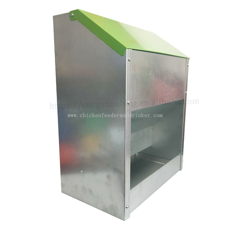 Metal Galvanized Poultry Chicken Feeder High Quality Custom Automatic Outdoor Chick Food Feeders For Farm LM-133