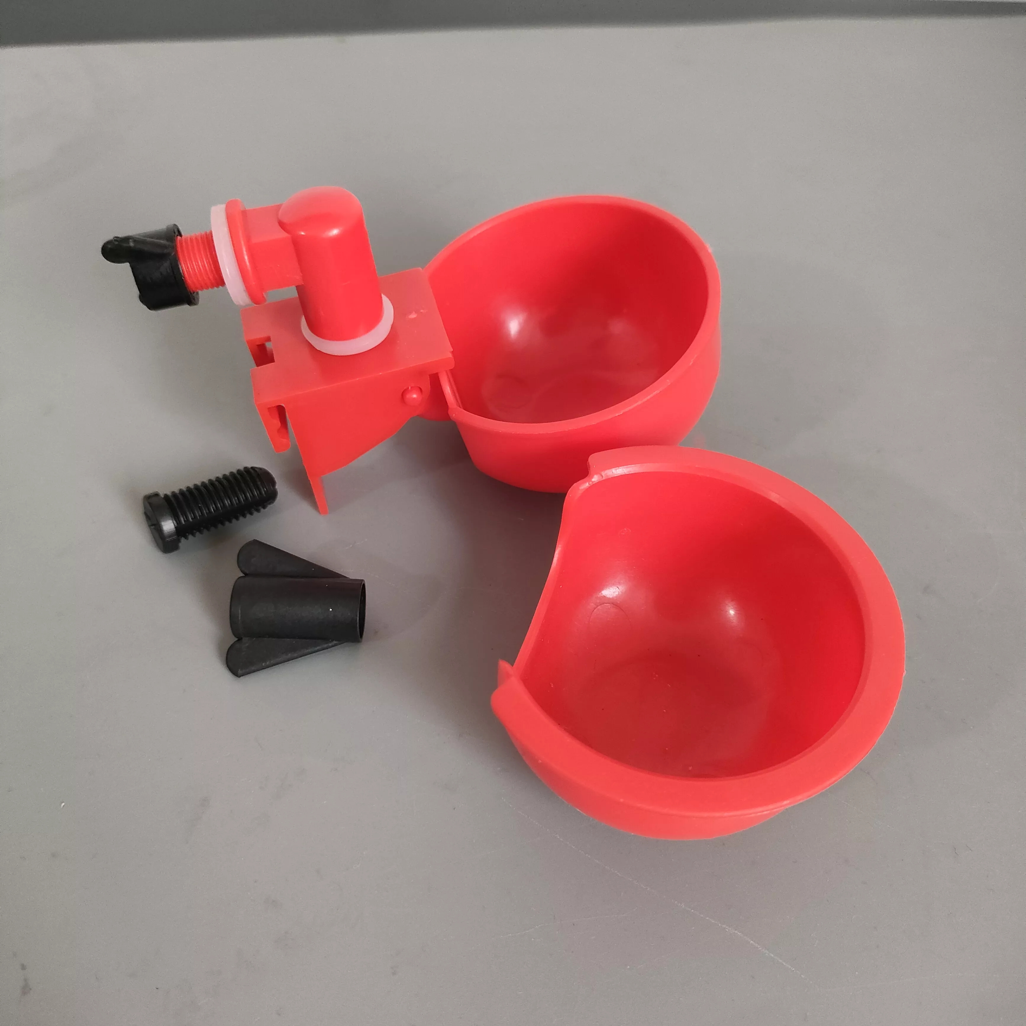 Automatic Chicken Water Cup Waterer Kit For Poultry Drinker Cup Double Cups For Farm Drinkers System LM-98