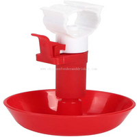 Round Plastic Nipple Drip Cup Automatic Drinking Water Hanging Cup Chicken Water Cup Poultry Drip Cup LM-64