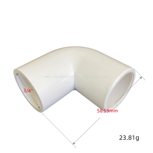 High quality drainage and water supply plastic hydroponic pvc fitting 4mm ips elbow plastic pipe LML72