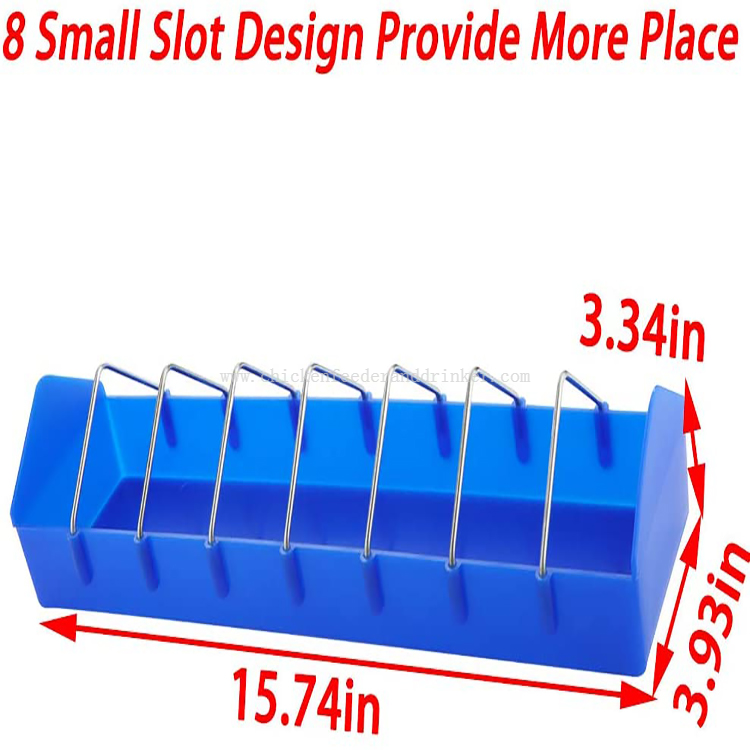 Multi Poultry Feeders Plastic Slot Storage Trough for Animals Birds Food Dispenser Feeding Dish Container Pigeon Supplies LMB-23